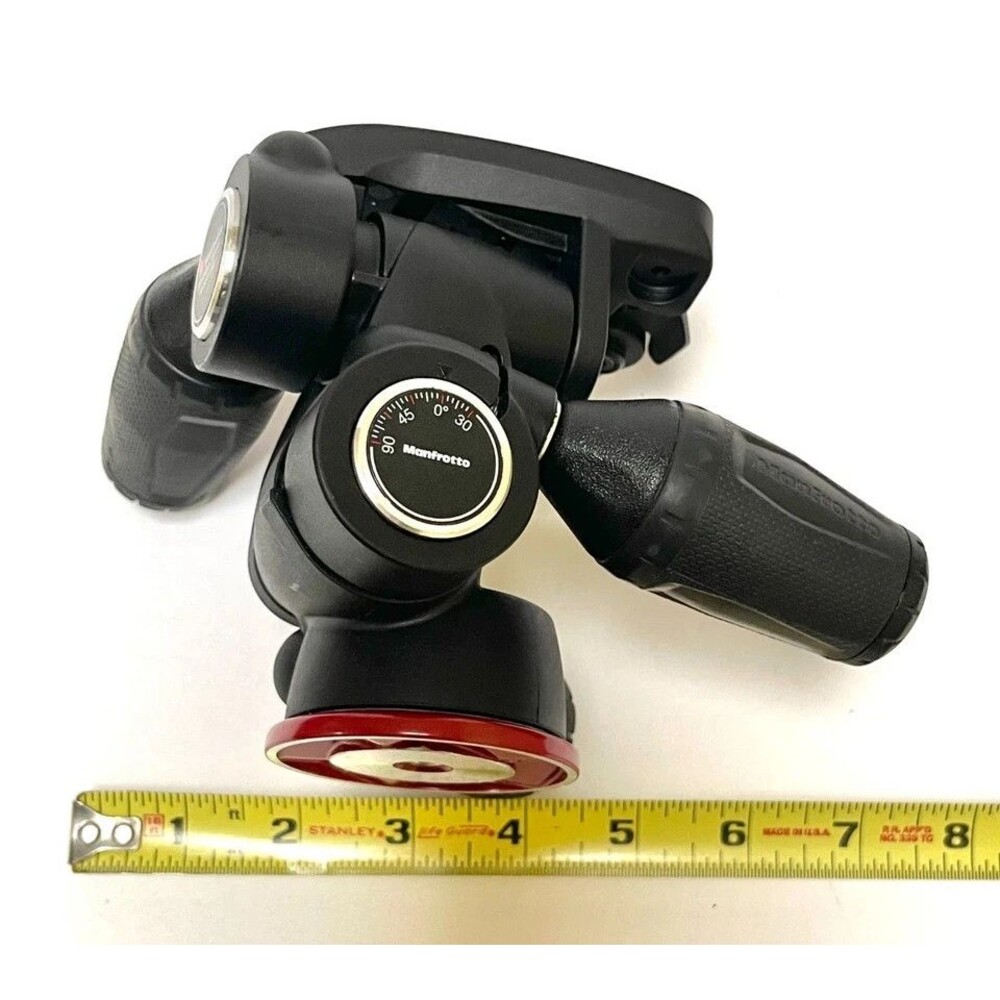 Manfrotto MH804-3WUS 3-Way Pan Tilt Tripod Head with Quick Release Plate